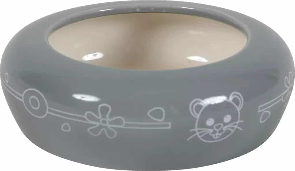 ZOLUX Keramiknapf für Nagetiere, 100 ml, Farbe: Grau/Beige