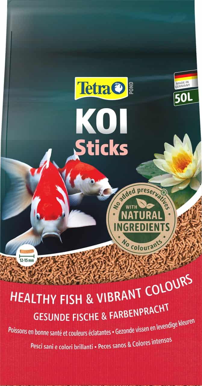TETRA Pond KOI Sticks 50 L – Teichfischfutter für Koi-Karpfen im Gartenteich