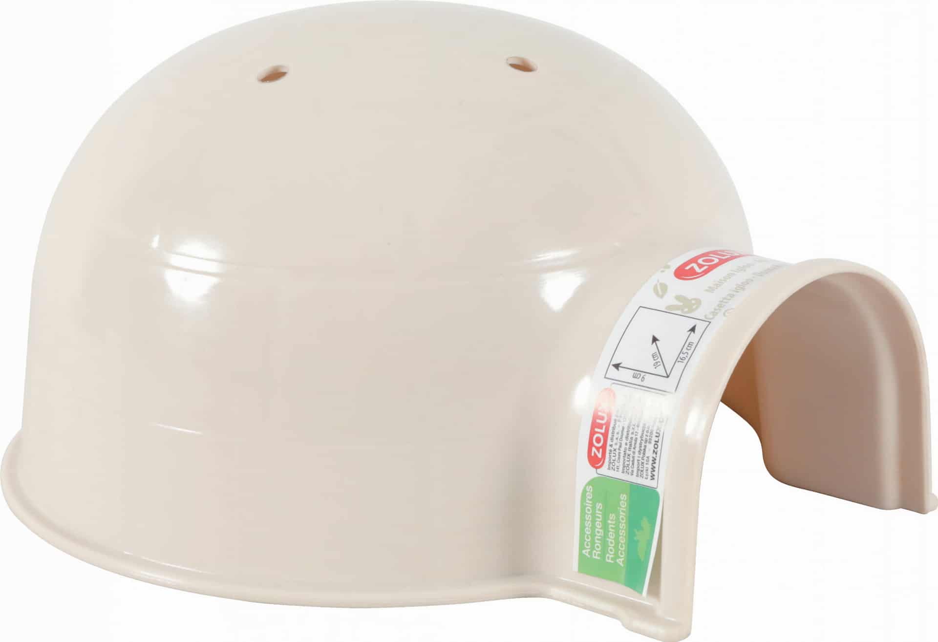 ZOLUX Kleintierhaus Igloo aus Kunststoff, klein, Farbe Beige