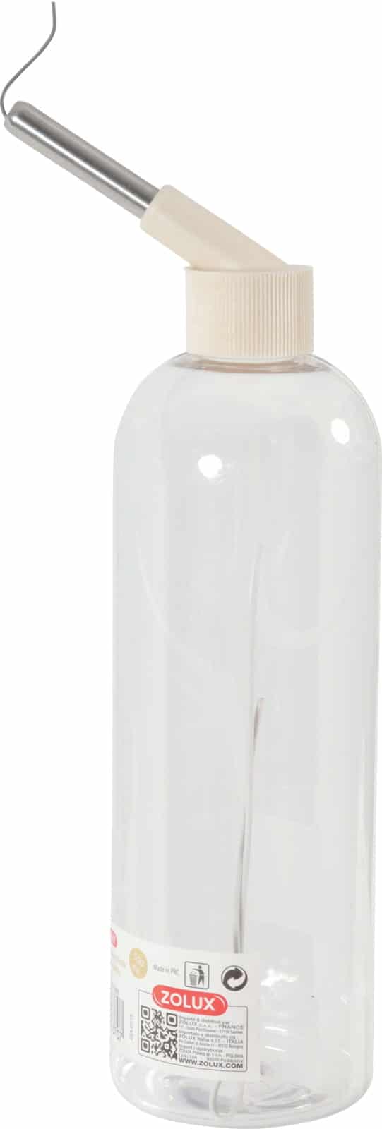 ZOLUX Trinkflasche für Nagetiere – 500 ml, beige/grau