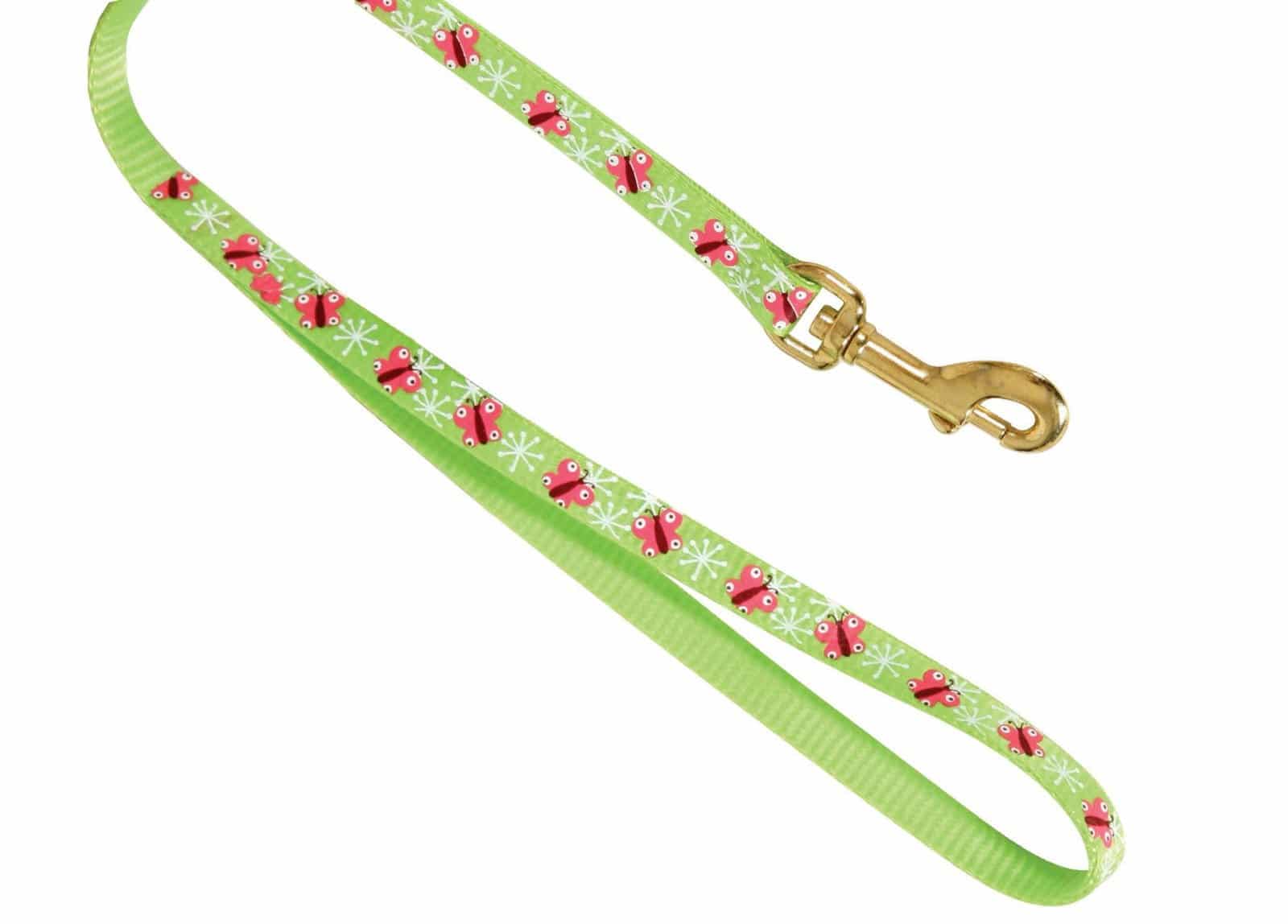 Zolux Nylonleine für Katzen BUTTERFLY 1 m, Farbe Grün