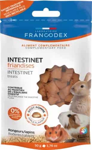 FRANCODEX Leckerli für Nagetiere und Kaninchen Intestinet Verdauungsergänzung 50 g
