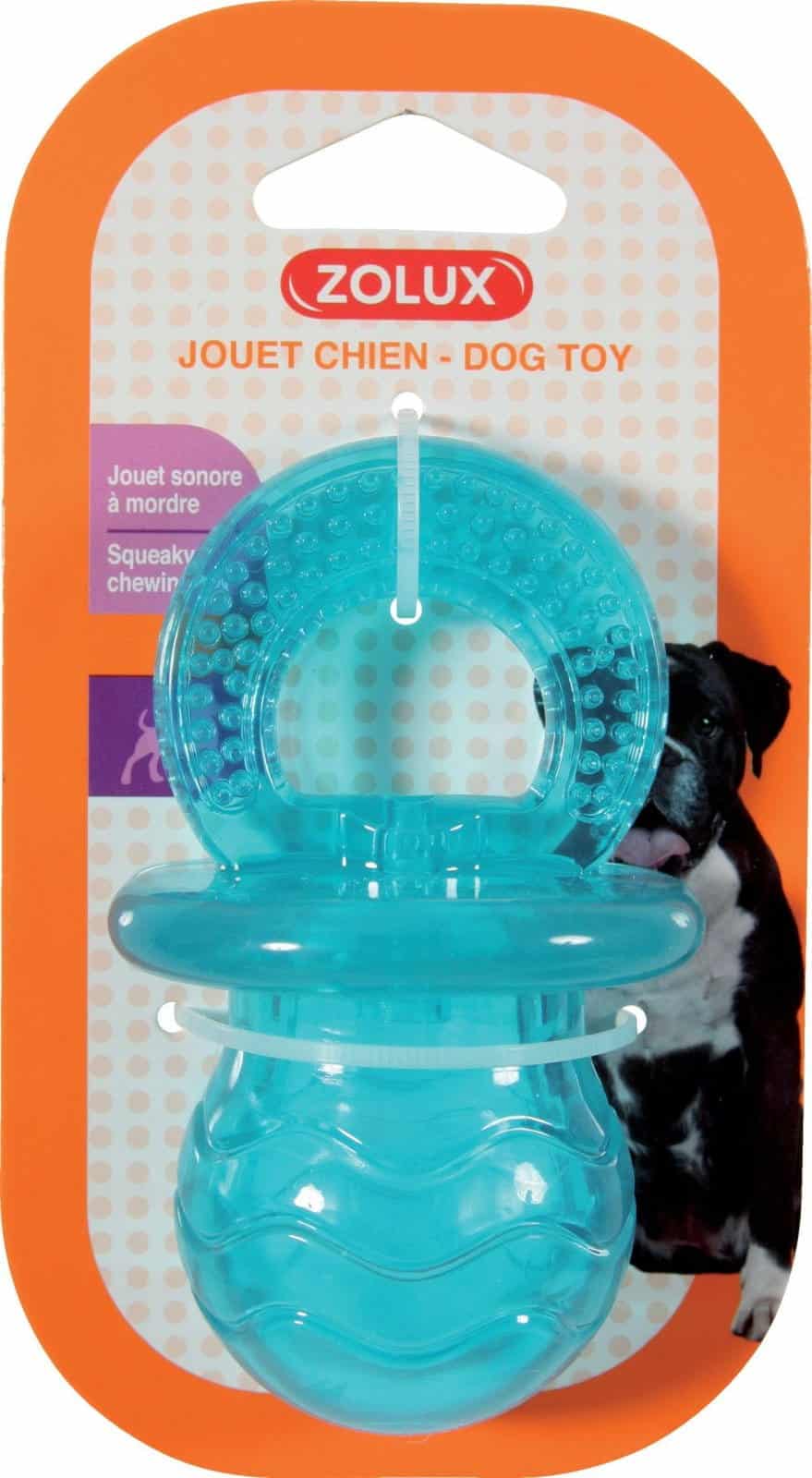 ZOLUX Hundespielzeug Schnuller TPR POP 10 cm türkisfarben