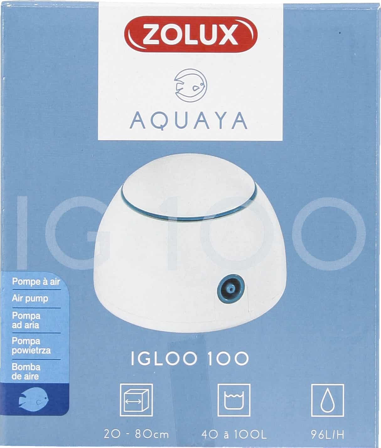 ZOLUX Aquarium-Luftausströmer AQUAYA Igloo 100, Farbe: Weiß