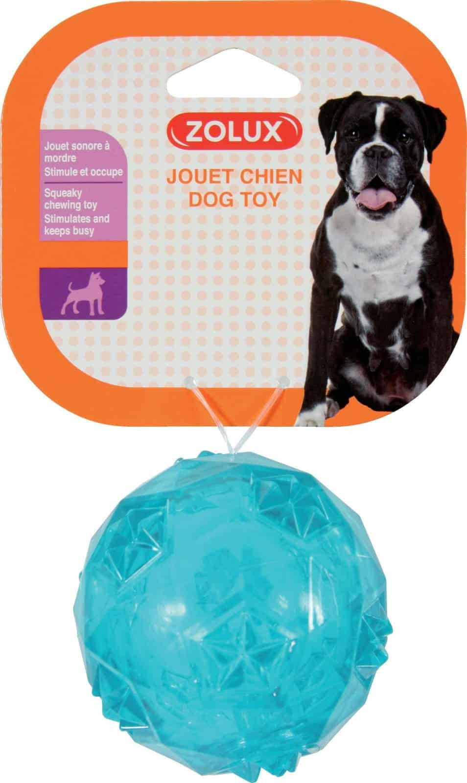 ZOLUX Hundespielzeug Ball TPR POP 7,5 cm türkis