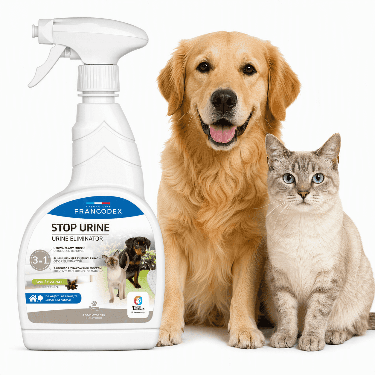 FRANCODEX Spray gegen Urinflecken und -geruch STOP URINE, 750 ml