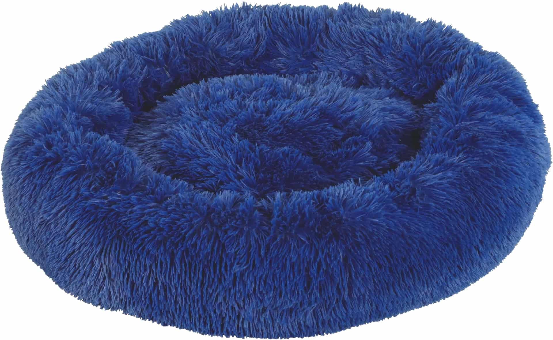 ZOLUX Hundebett Kissen NOE mit langem Flor– 80 cm – blau