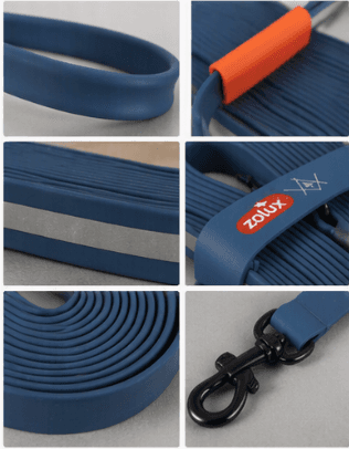 ZOLUX Flache Silikon- Hundeleine für BIVOUAK blau 15m – Bild 9