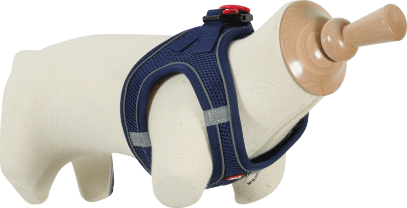 ZOLUX Atmungsaktives Mesh-Hundegeschirr, Größe S, marineblau – Bild 1