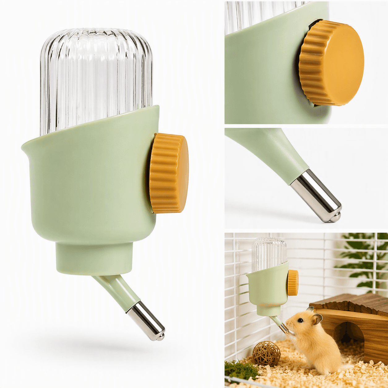 ZOLUX COSY Trinkflasche für Nagetiere 350 ml, grün – Bild 6