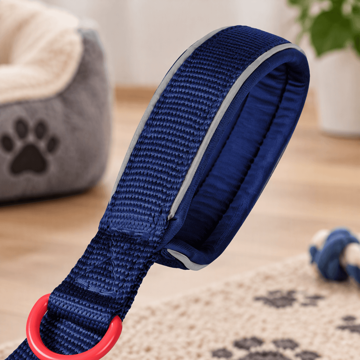 ZOLUX Premium-Nylon-Hundeleine, Größe XL, 1,2 m, 25 mm, marineblau – Bild 5