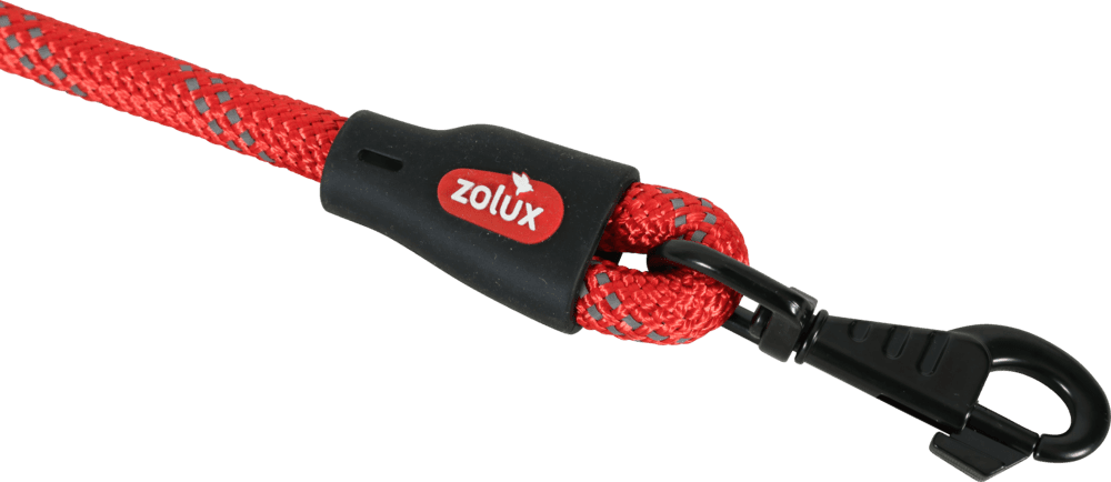 ZOLUX Seilleine für Hunde, 1,2 m, 13 mm, rot – Bild 8