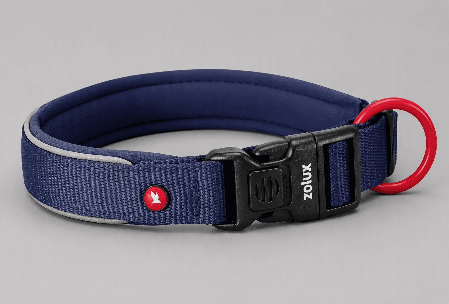 ZOLUX Premium-Nylon-Hundehalsband, Größe XXS, 25–30 cm, 15 mm, marineblau – Bild 8