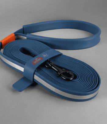 ZOLUX Flache Silikon- Hundeleine für BIVOUAK blau 15m – Bild 10