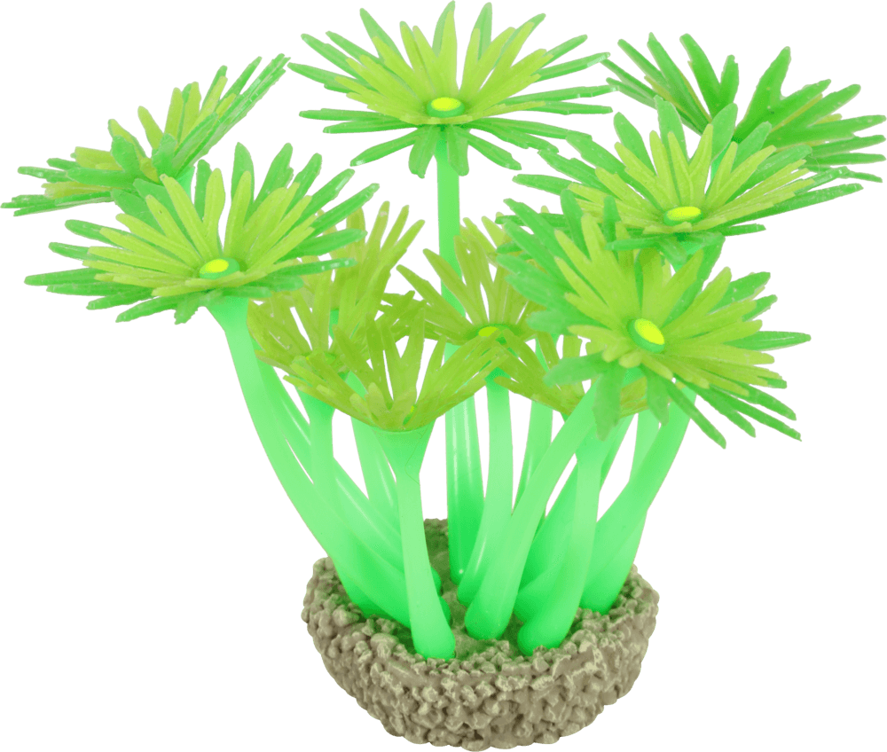 ZOLUX Aquariendekoration FLOWERS 1 grün fluoreszierend – Bild 1