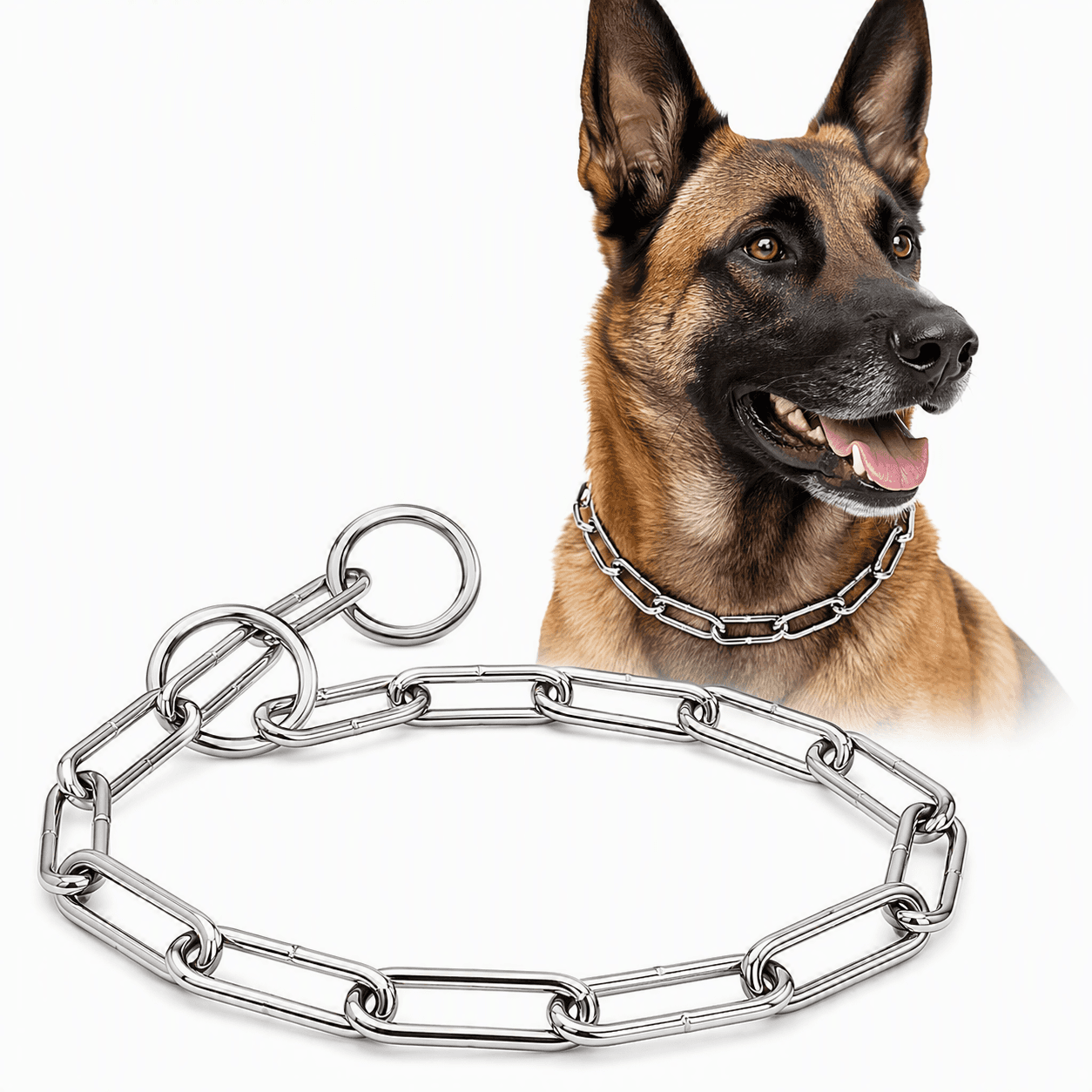 ZOLUX Metall-Würgehalsband für Hunde, 64cm – Bild 1