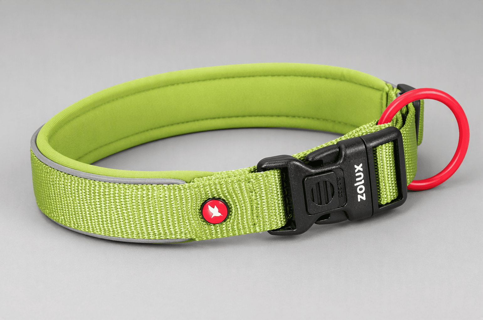 ZOLUX Premium-Nylon-Hundehalsband, Größe XS, 30–35 cm, 15 mm, hellgrün – Bild 7