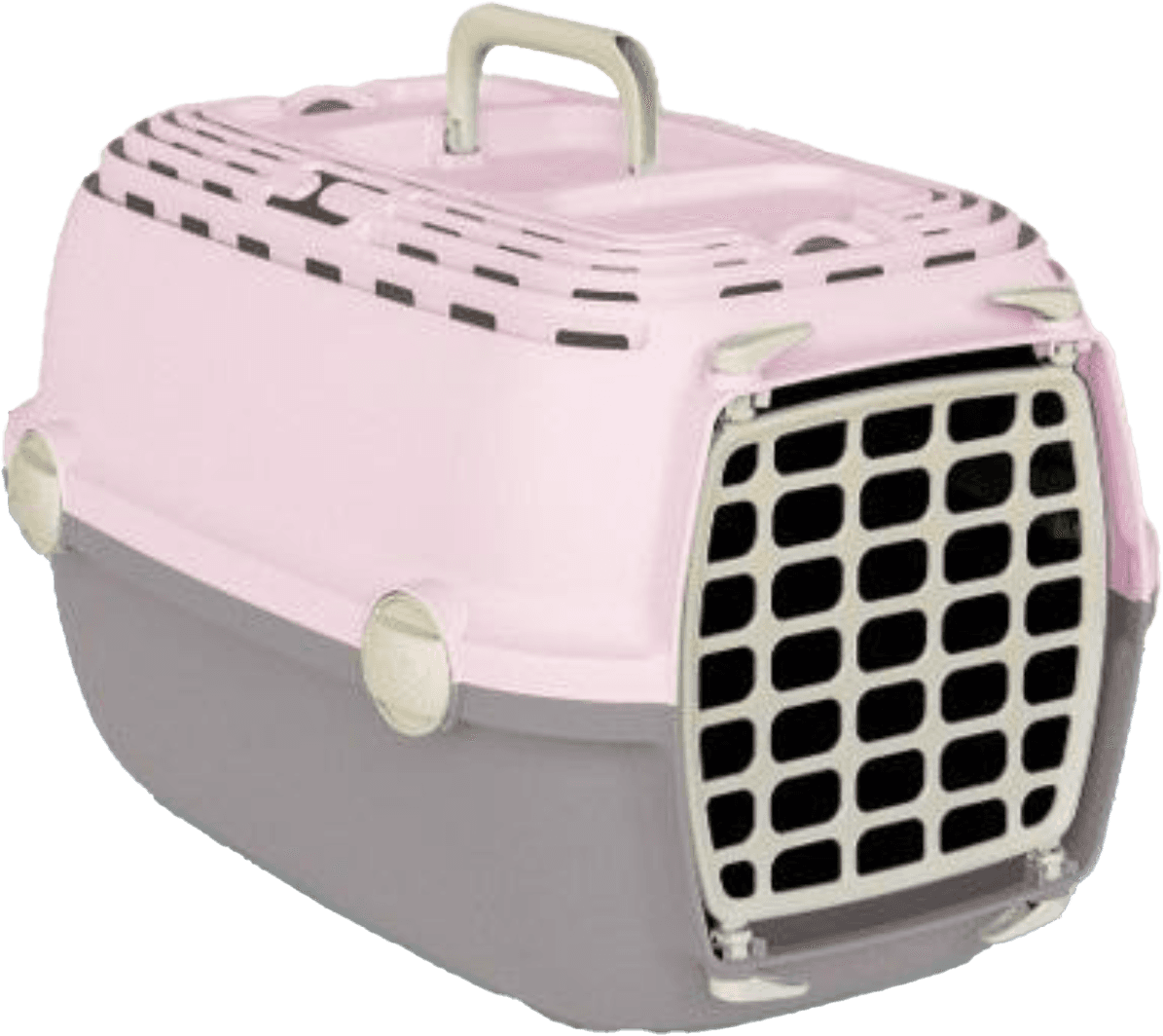 ZOLUX Transportbox für Hunde und Katzen bis 6 kg HORIZON 1, rosa Kunststofftür – Bild 2