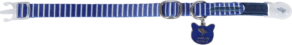 ZOLUX MALO Katzenhalsband mit Anhänger, 20–30 cm, blau – Bild 6