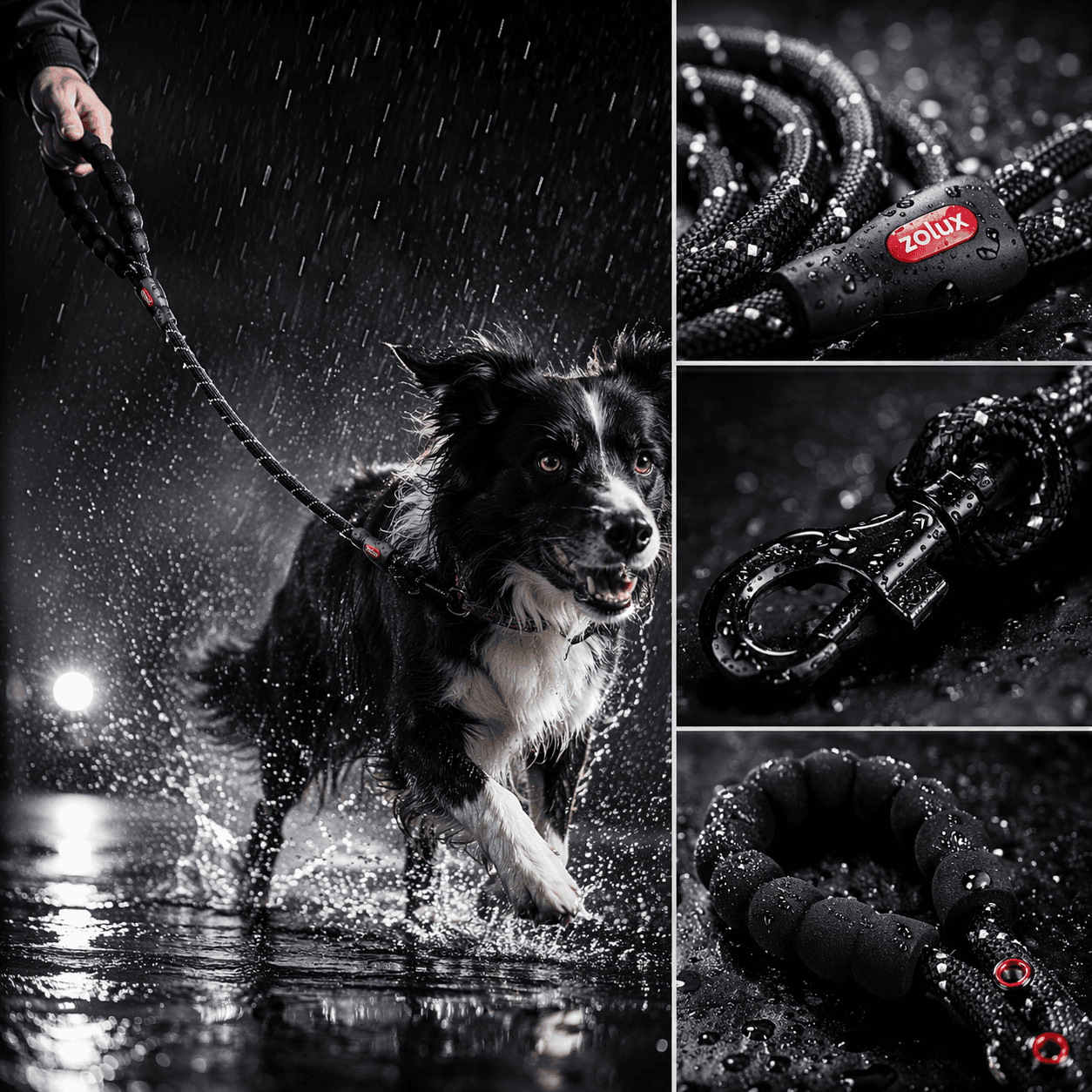 ZOLUX Seilleine für Hunde, 3 m, 13 mm, schwarz – Bild 13