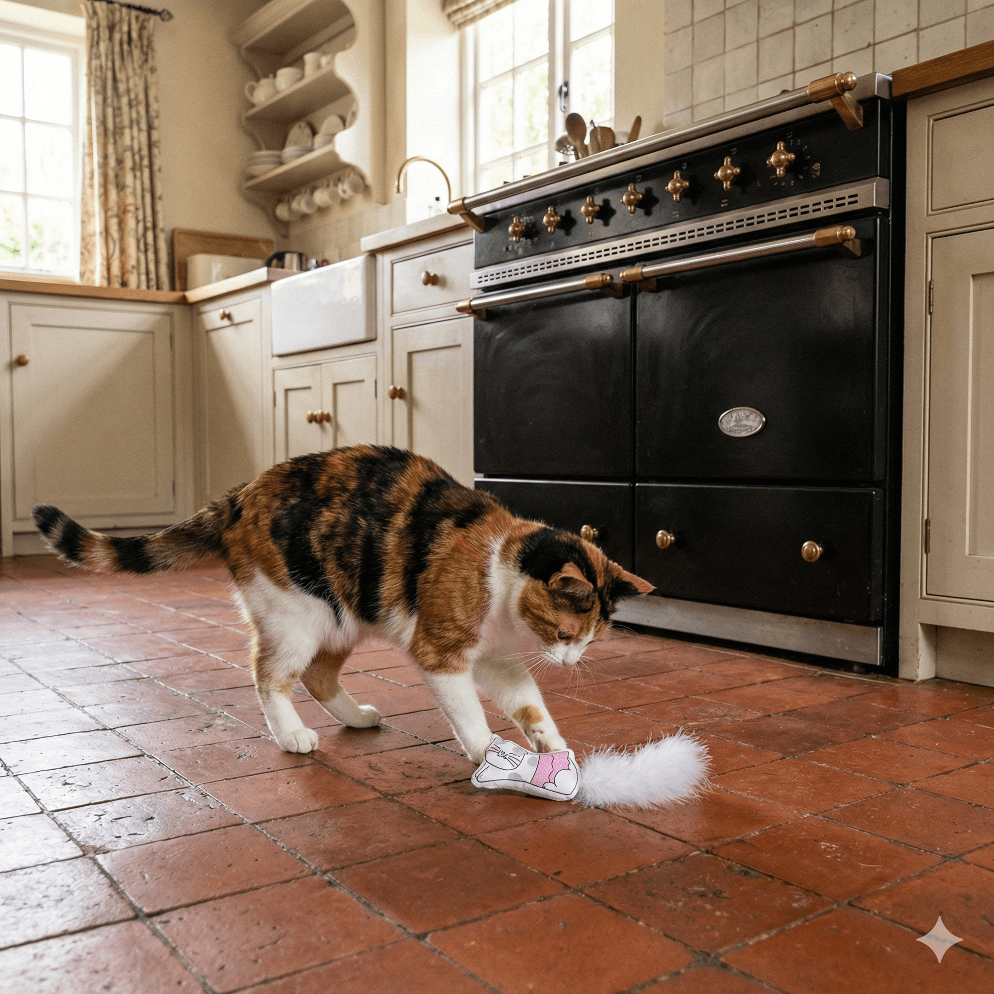 ZOLUX CHATOUILLE Katzenspielzeug, Katze im Tutu mit Federn und Katzenminze, 8 cm – Bild 3