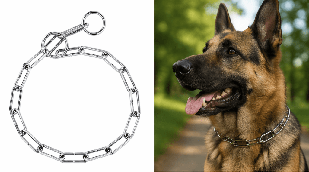 ZOLUX Metall-Würgehalsband für Hunde, 64cm – Bild 3