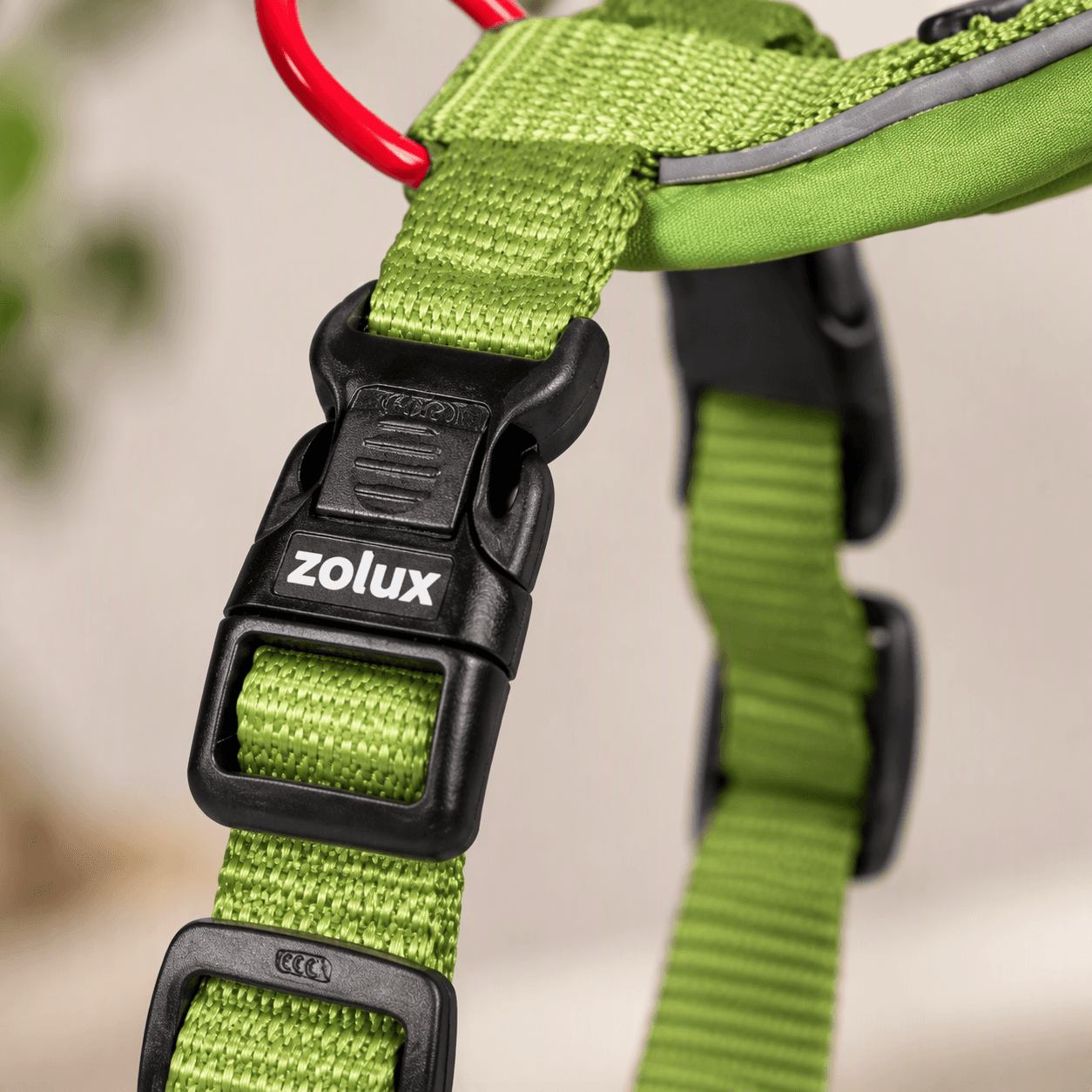 ZOLUX Premium-Nylon-Hundegeschirr, Größe XS, 30–40 cm, 15 mm, hellgrün – Bild 4