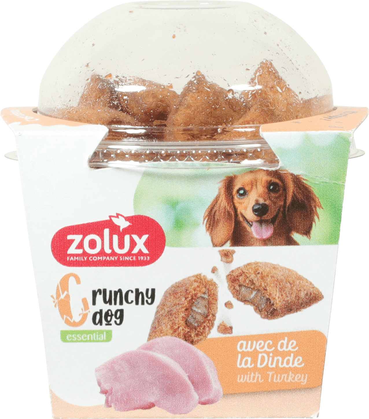 ZOLUX CRUNCHY DOG Hundekekse mit Truthahn 75 g – Bild 2
