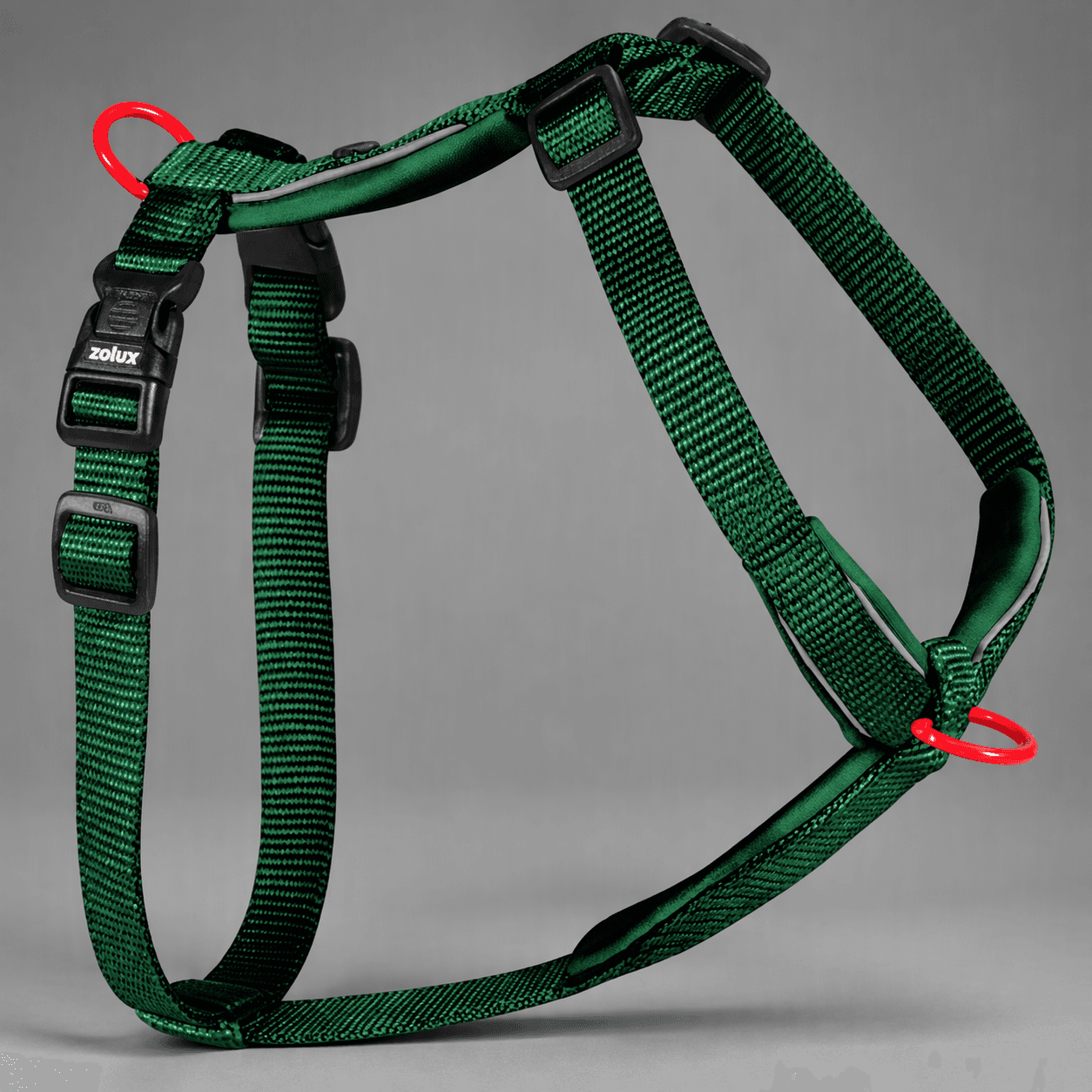 ZOLUX Premium-Nylon-Hundegeschirr, Größe XS, 30–40 cm, 15 mm, grün – Bild 8