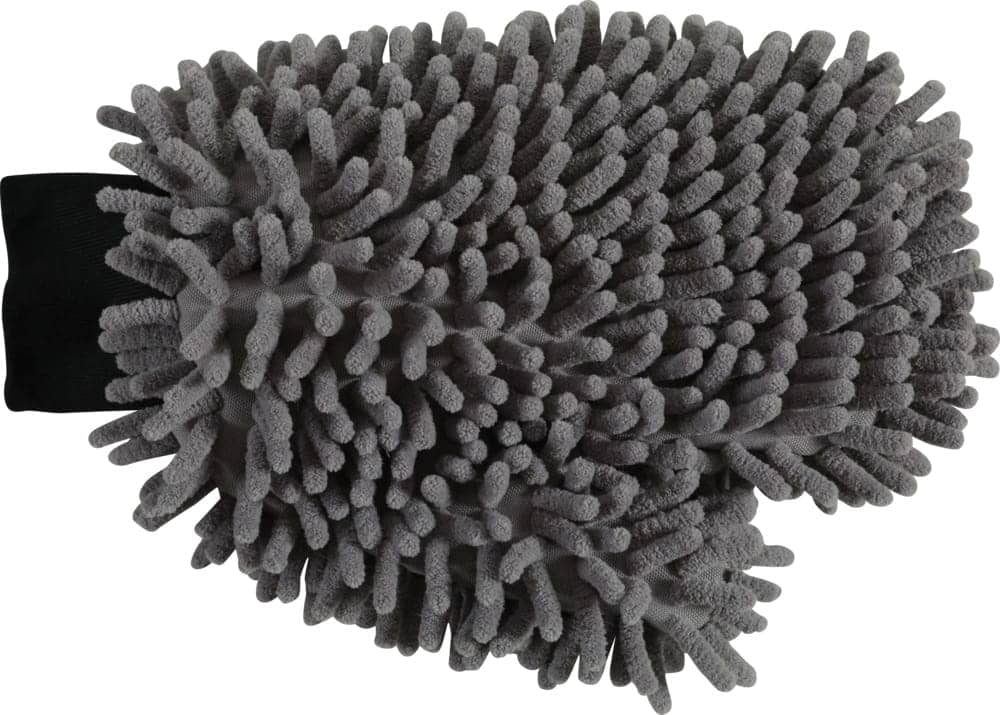 ZOLUX Mikrofaser-Handtuchmatte mit Handschuh zum Trocknen von Hunden, 100 × 70 cm, grau – Bild 5