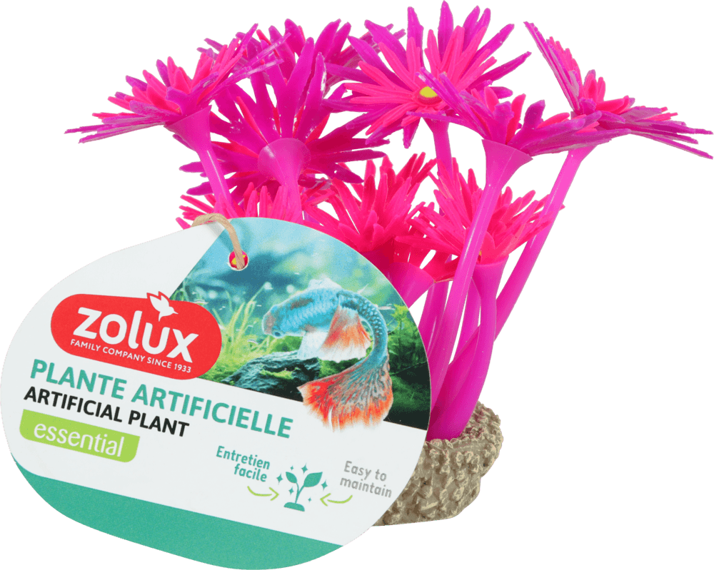 ZOLUX Aquariendekoration FLOWERS 1 violett-rosa fluoreszierend – Bild 9