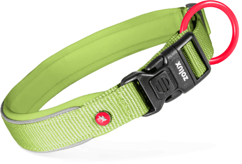 ZOLUX Premium-Nylon-Hundehalsband, Größe XXS, 25–30 cm, 15 mm, hellgrün – Bild 2