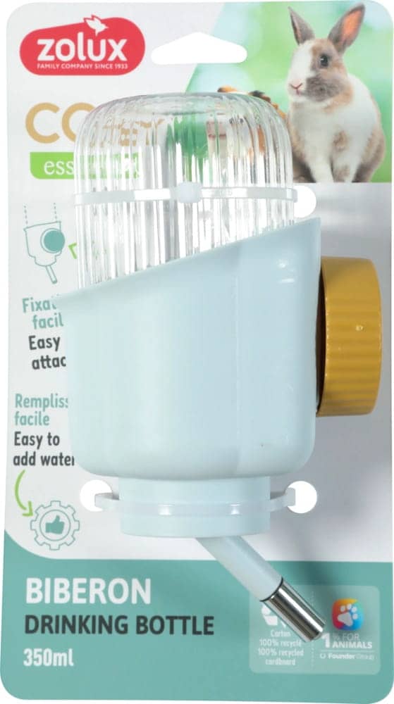 ZOLUX COSY Trinkflasche für Nagetiere 350 ml, blau – Bild 3