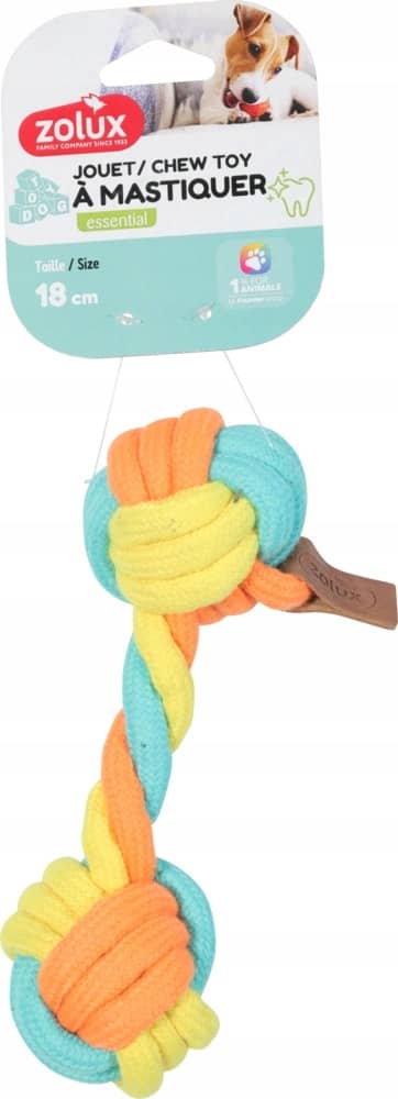 ZOLUX TWIST Seilhantel für Hunde zum Kauen, 18 cm – Bild 1