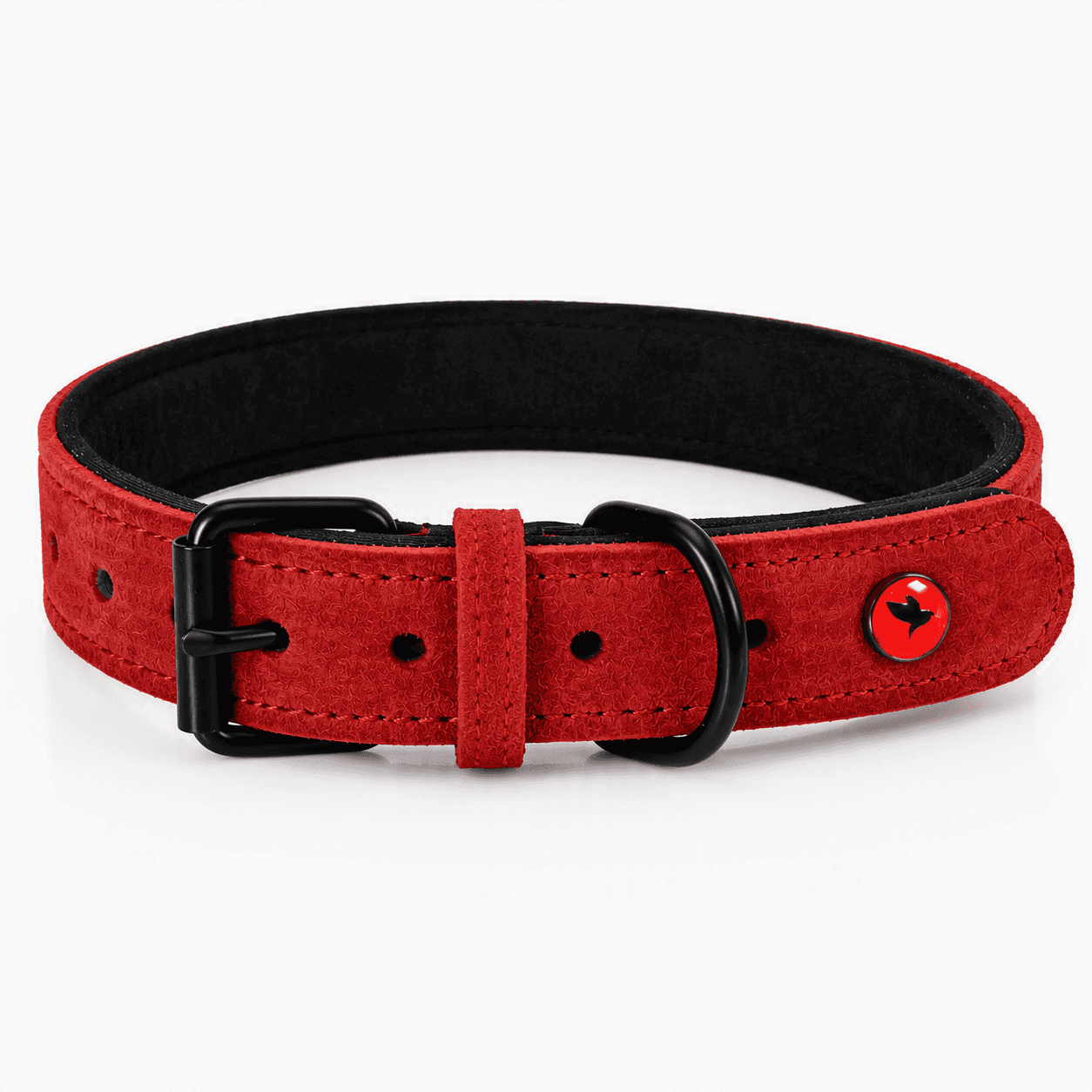 ZOLUX Komfort-Lederhalsband für Hunde, 34–44 cm, 20 mm, rot – Bild 8