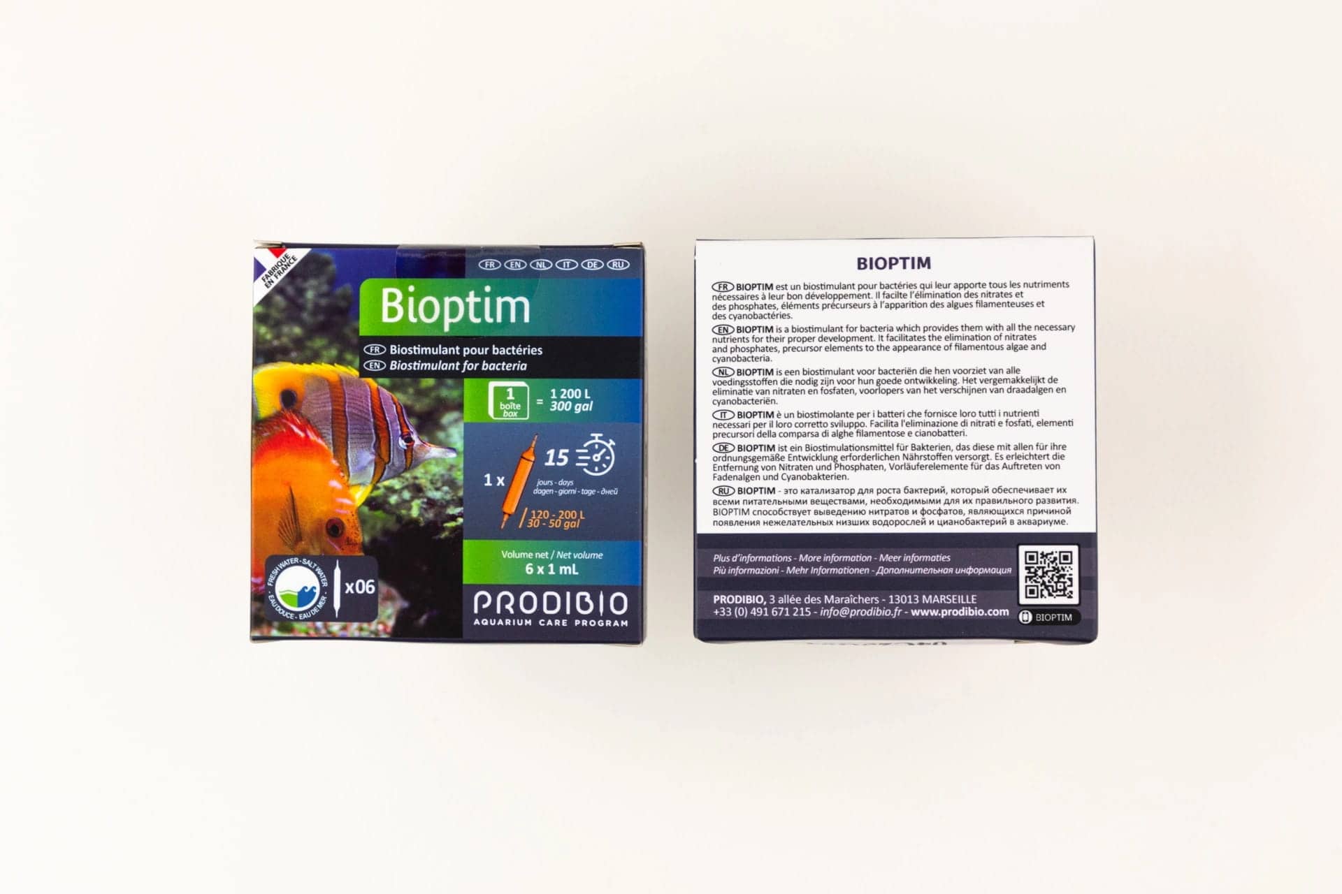 Prodibio Bioptim Fresh and Salt – 6 Ampullen – Mikroelemente für die Bakterien in BioDigest für Meerwasseraquarien – Bild 3