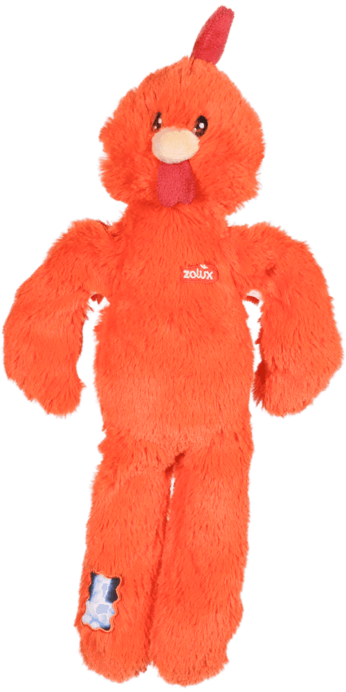 ZOLUX FURRY FARM Plüsch-Hundespielzeug, Hahn Brock, 33 cm – Bild 1