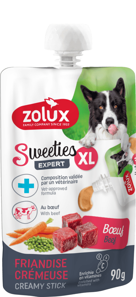 ZOLUX SWEETIES XL Cremiger Hundesnack mit Rind 90 g – Bild 3