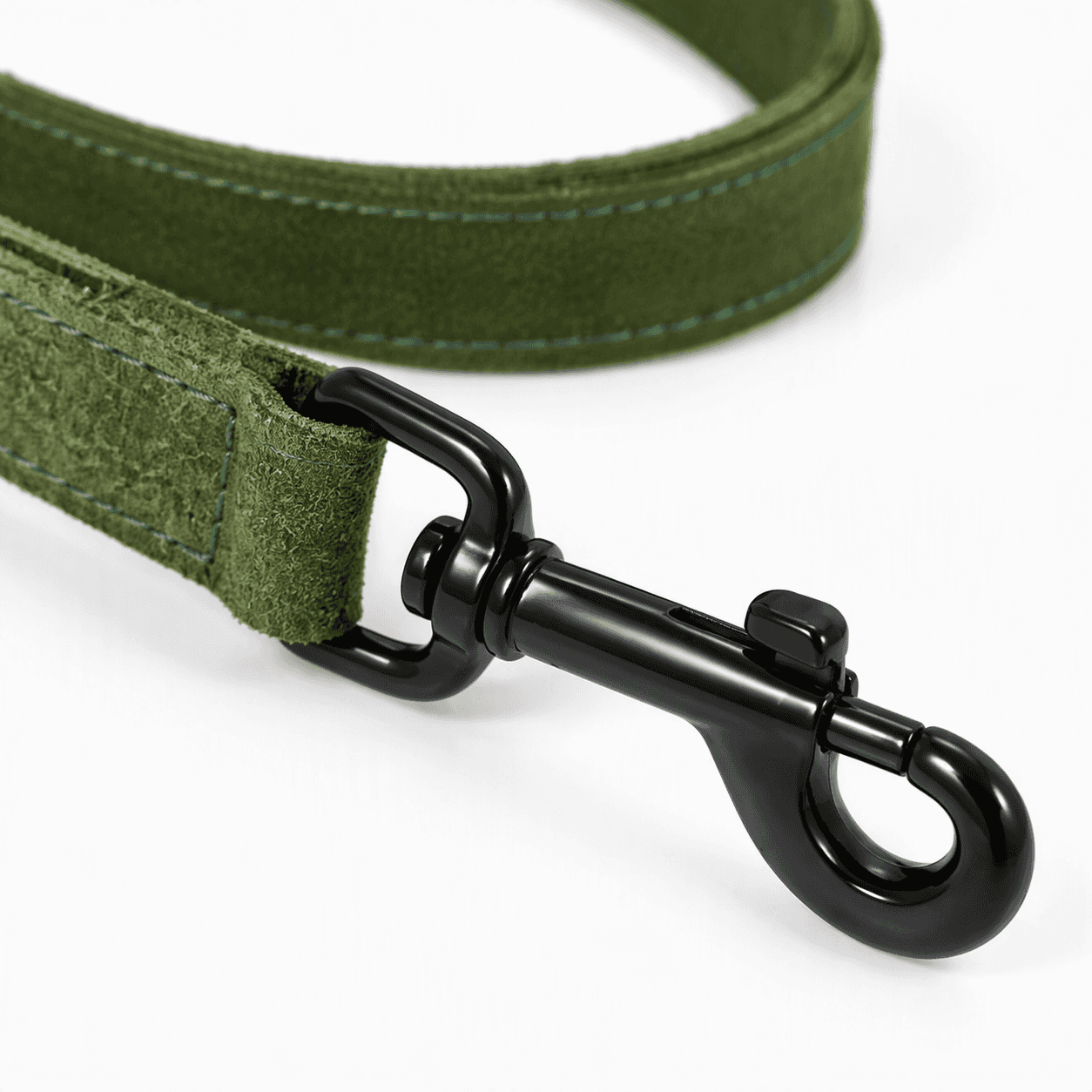ZOLUX Komfort-Lederleine für Hunde, 1 m, 20 mm, grün – Bild 4