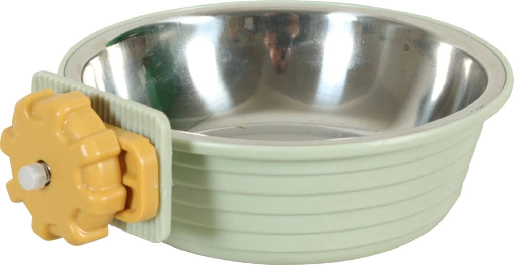 ZOLUX COSY Befestigungs-Futternapf für Kaninchen und Meerschweinchen 350 ml, grün – Bild 1