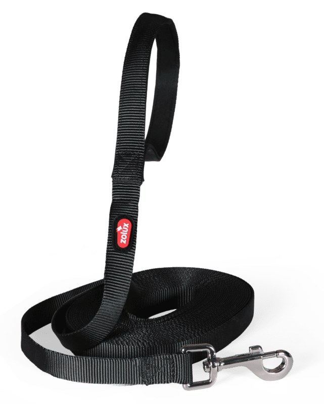 ZOLUX Lange Gurtbandleine für Hunde, 15 m, 20 mm, schwarz – Bild 3