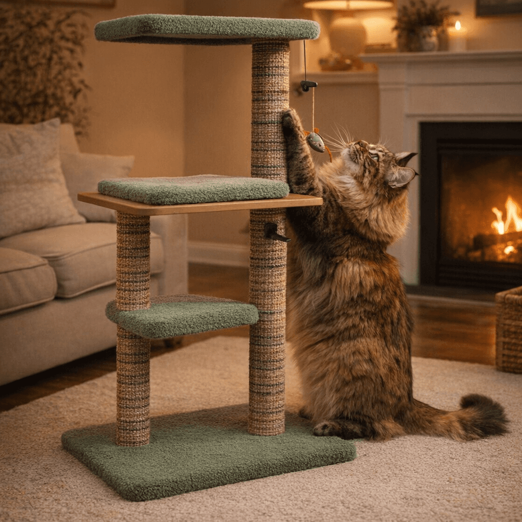 ZOLUX Kratzbaum für Katzen BOREAL, grün, 105 cm – Bild 10