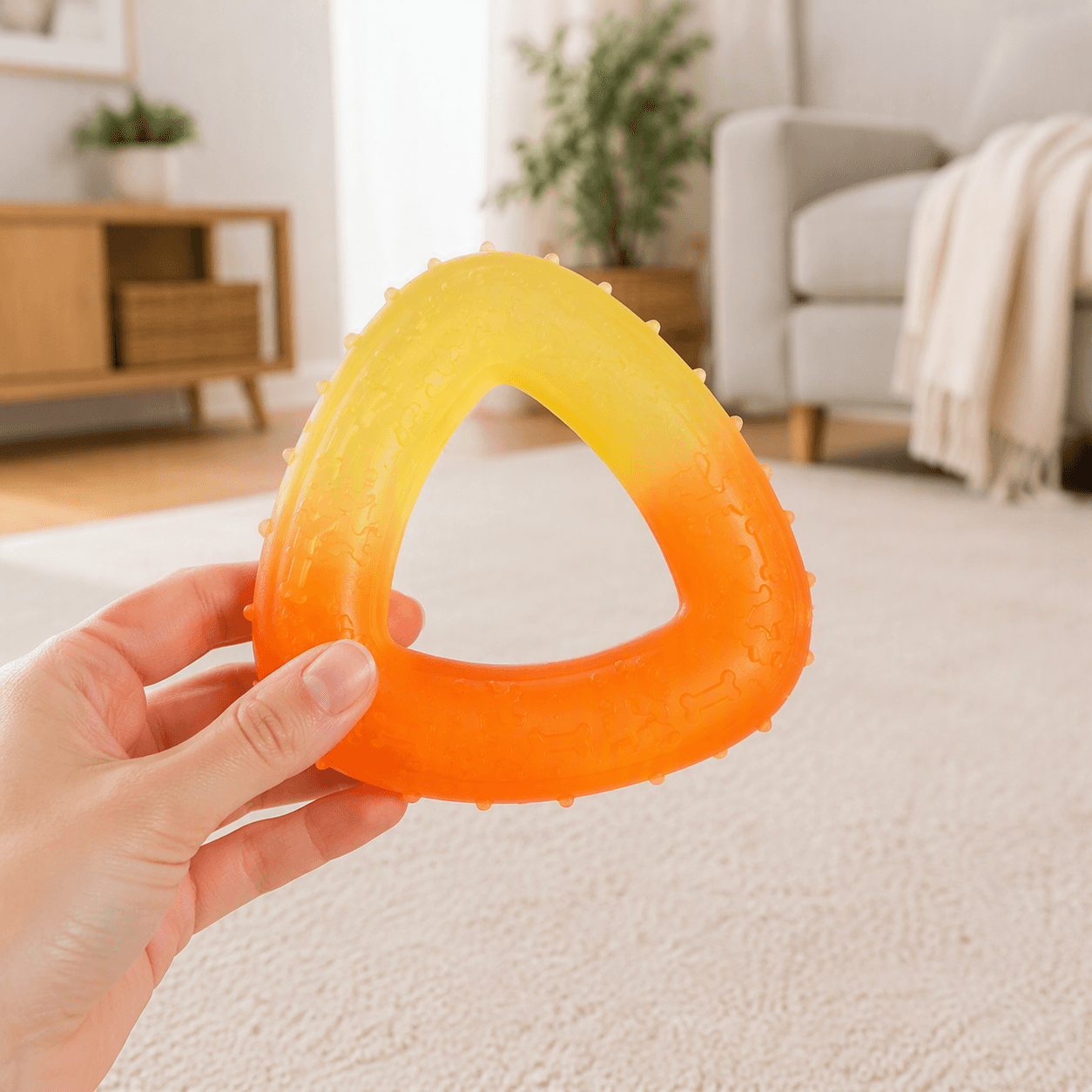 ZOLUX GUMMIES TPR-Kauspielzeug Dreieck 7 cm – Bild 7