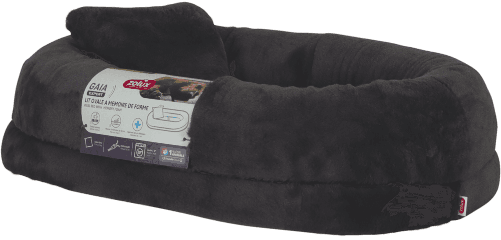 ZOLUX Ovales Hundebett GAIA mit Memory-Schaum, 70 cm, grau – Bild 11