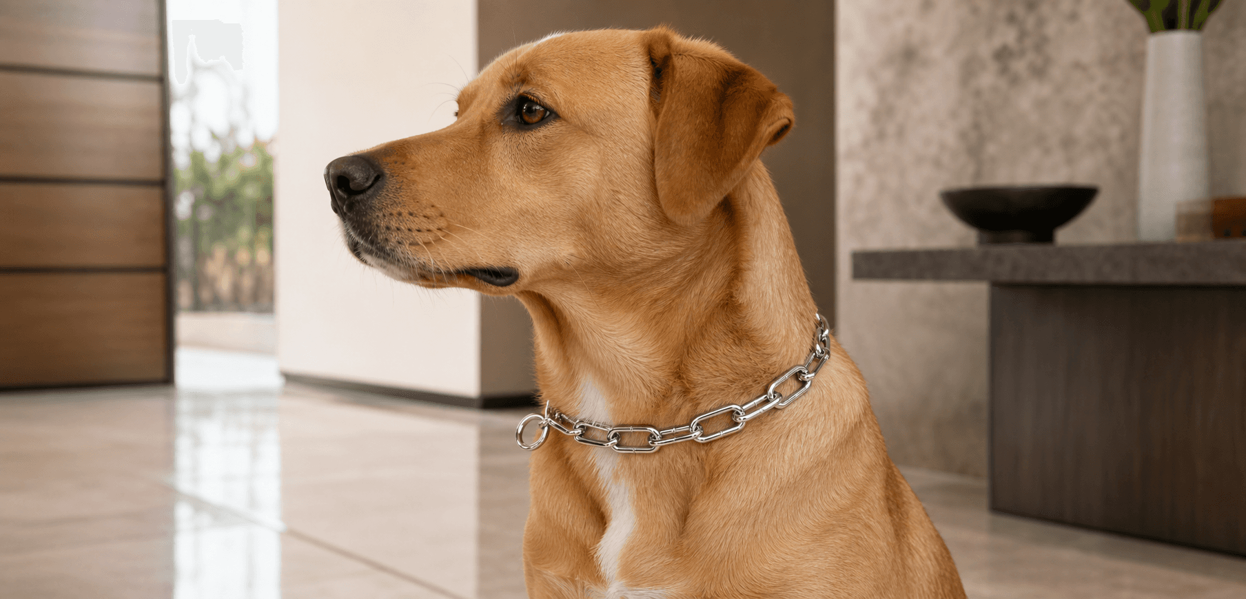ZOLUX Metall-Würgehalsband für Hunde, 70cm – Bild 9