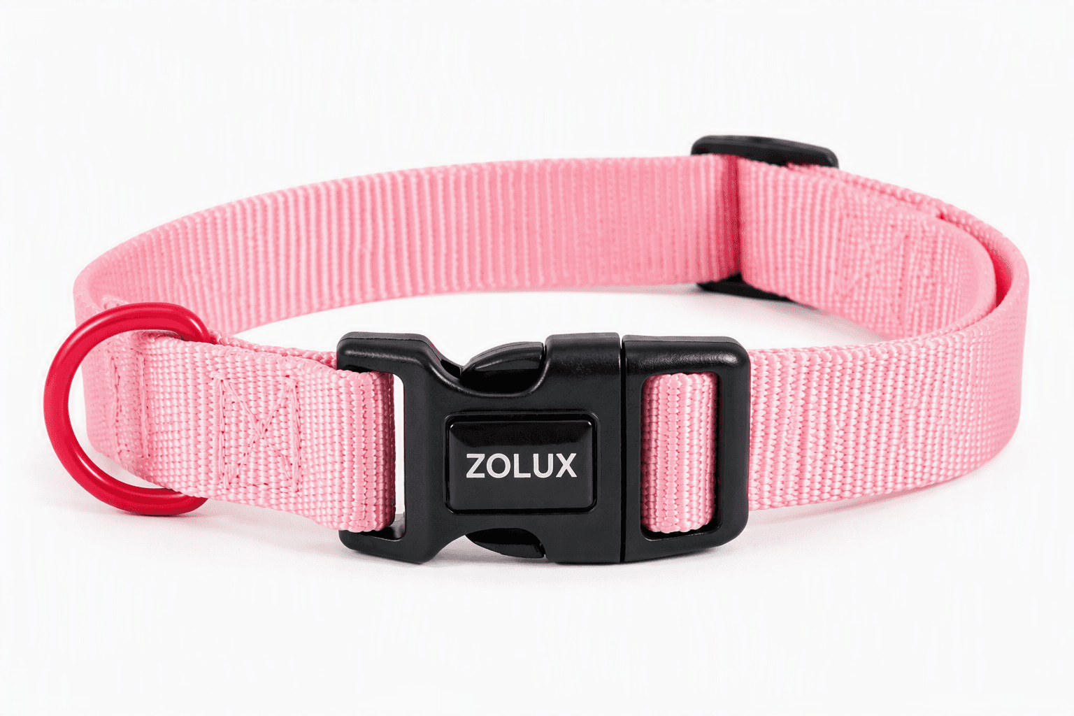 ZOLUX Klassisches Nylon-Hundehalsband, 31–48 cm, 20 mm, rosa – Bild 9