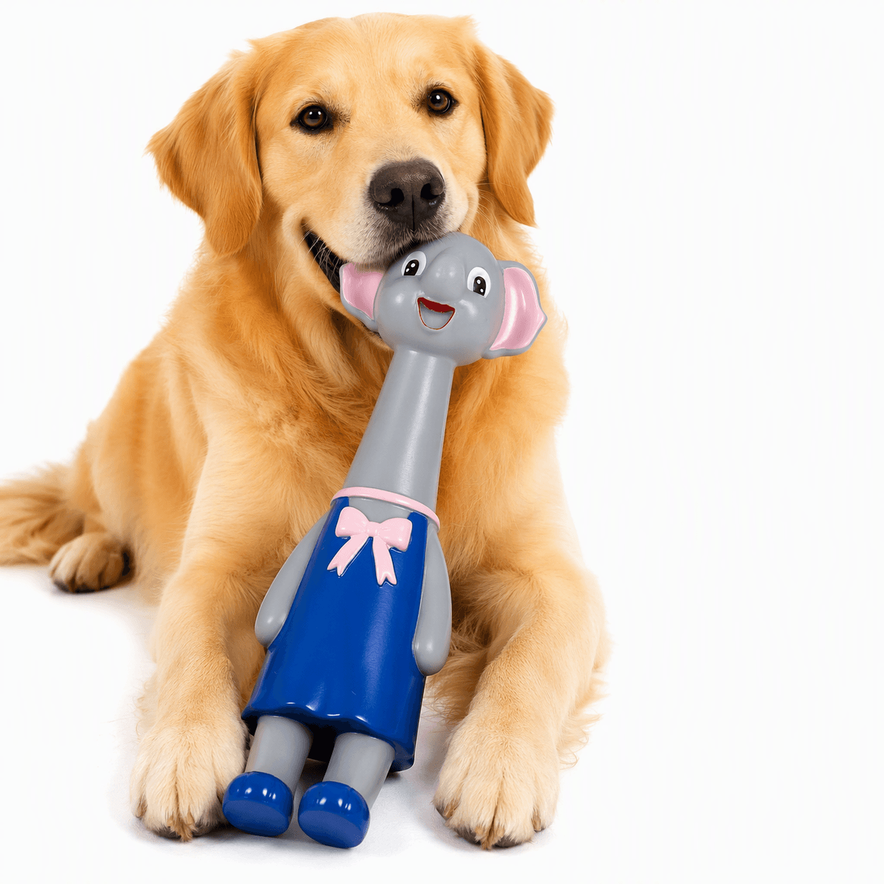ZOLUX KARTOON Hundespielzeug Elefant mit Quietscher 32 cm – Bild 1