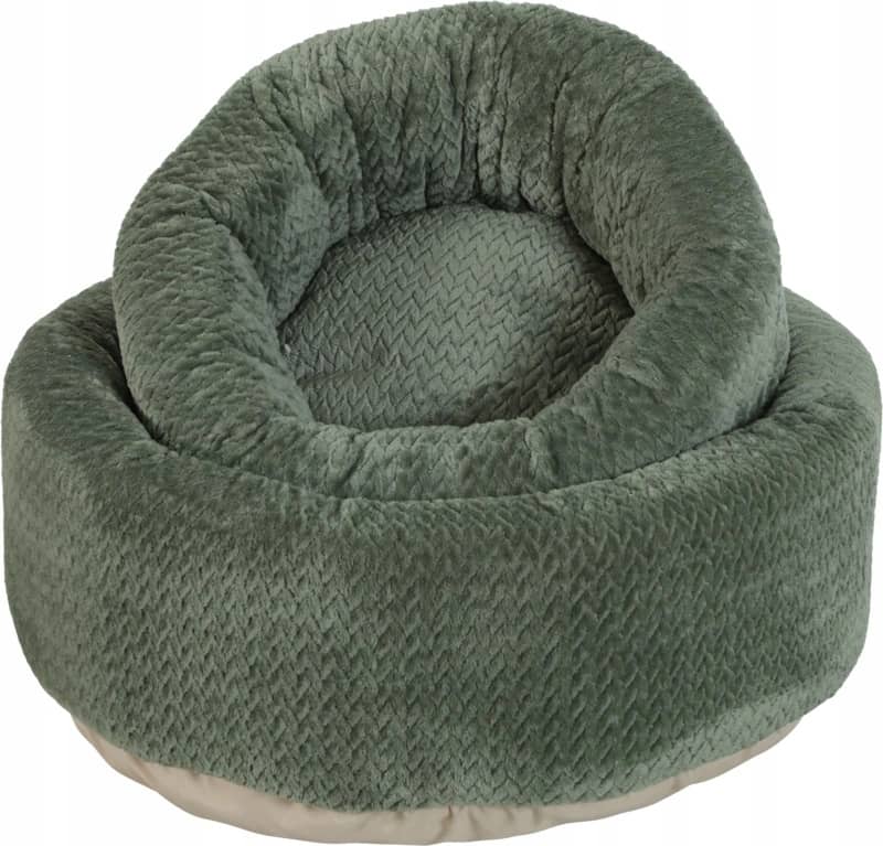 ZOLUX OLYMPE XL Rundes Katzenbett, 54 x 54 x 23 cm, khaki – Bild 4