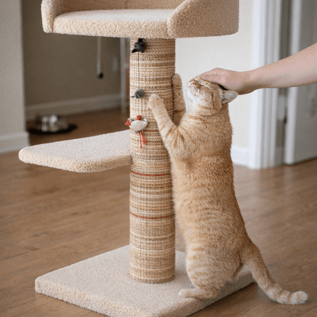 ZOLUX Kratzbaum für Katzen BOREAL, beige, 95 cm – Bild 12