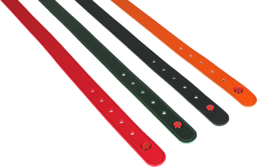ZOLUX Klassisches Lederhalsband für Hunde, 19–24 cm, 14 mm, schwarz – Bild 2